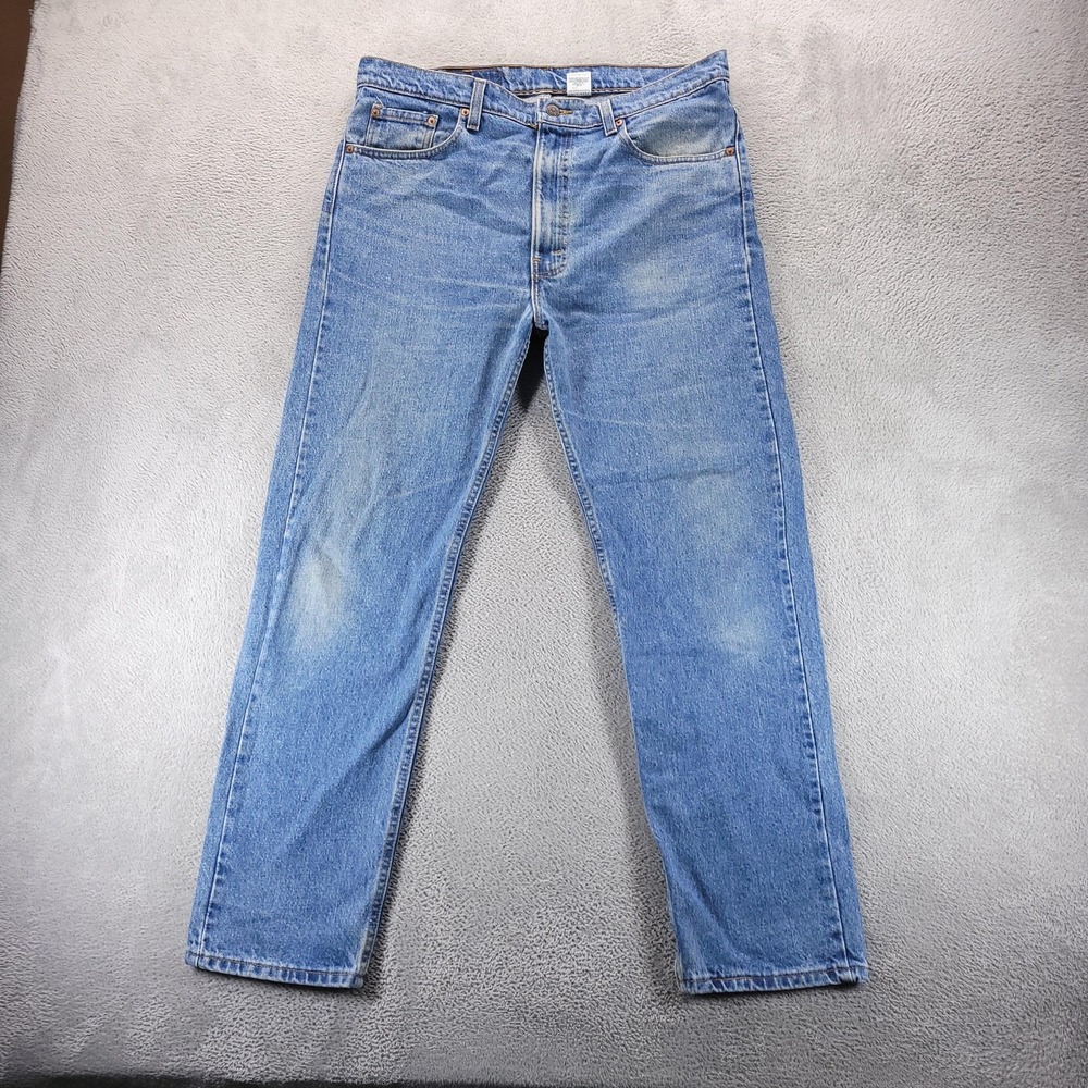 VTG Levis 505 Jeans Mens 38x31 Blue Regular Straight Made In USA 90s